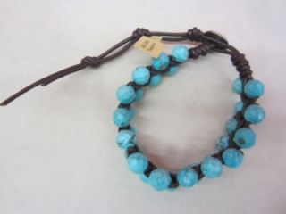 199 New Chan Luu Exquisite Faceted Turquoise Stones Single Wrap