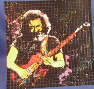Jerry Garcia Grateful Dead Electric Guitar Blotter Art Greatful J