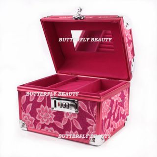  Artist Cosmetic Train Case Bag Box Set Code Lock Aluminum W077