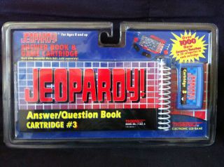 Jeopardy Handheld Electronic Game Cartridge 3 with Answer Book by