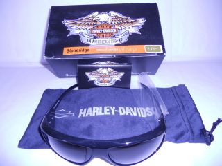 Harley Davidson STONERIDGE Sunglasses Smoke Lens w Carry Case   Brand