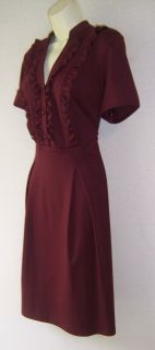 Jessica Howard Wine Ponte Knit Versatile Dress 18W 18