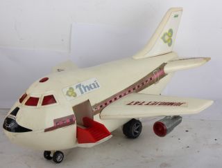 Thai Airways Jumbo 747 toy airplane jet Cheng Ching display vintage