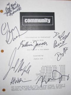   Signed TV Script X8 Chevy Chase Joel McHale Ken Jeong Glover reprint