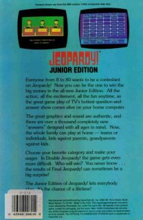 Jeopardy Junior Edition PC Classic TV Game Show 3 5