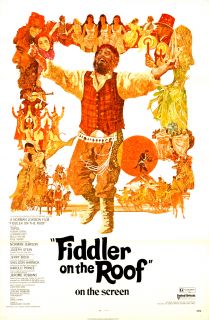 Fiddler on The Roof 1971 U s One Sheet Movie Poster