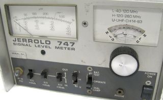 Jerrold 747 Signal Level Meter