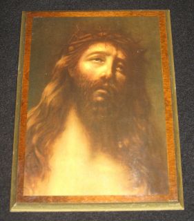 Jesus Christ Vintage Wall Hanging Decorative Picture   Plaque Priest