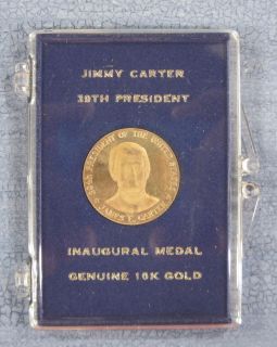1977 Inaugural Medal Jimmy Carter 39th President 10K Gold 2 6 grams C