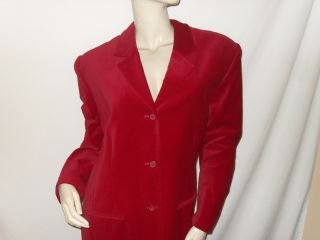 Jessica Holbrook New Size 24W Christmas Red Velvet Suit Layering