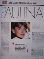 Model Mag Premiere Issue 1988 Paulina Porizkova Dennis Quaid Patrick