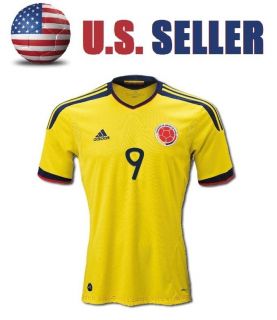 Colombia 9 Falcao Soccer Home Jersey Shirt 2011 2012 Sz s M L XL