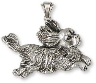 Cavalier King Charles Spaniel Pendant Sterling Silver Jewelry KC16