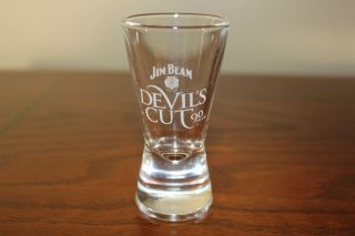 Jim Beam Devils Cut 90 proof shot glass BRAND NEW