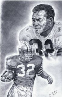 Jim Brown Cleveland Browns Poster Picture Print Art