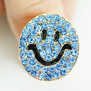  Gold Plated Diamante CZ Zircon Cocktail Ring Fashion Jewelry