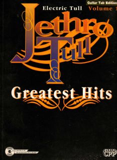 Jethro Tull Electric Volume 1 Guitar Tab Tablature Song Book Sheet