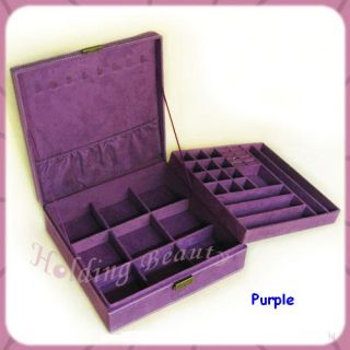 High Capacity Double Tier Jewelry Box Storage Case 10L