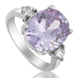  Purple Tanzanite White 18K Gold Plated Lady Ring Jewelry 6 M P0