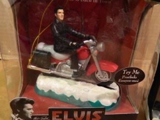 Elvis Presley Musical Christmas Ornaments Jukebox Motorcycle