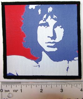Printed Sew on Patch Jim Morrison The Doors Vest Bag Backpack Jacket