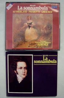 Bellini La Sonnambula 2 CD Set Sutherland Pavarotti