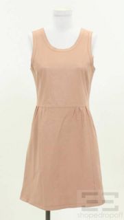 Jill Stuart Collection Blush Pink Leather Sleeveless Dress Size 4
