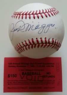 Joe DiMaggio Signed Baseball