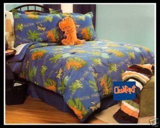 Dino Mania Boys Dinosaur Comforter Full 4pc