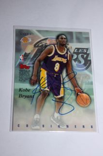 Kobe Bryant Auto Joe Smith 96 97 Topps Co Signers