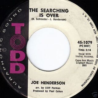 Joe Henderson 45 The Searching Is Over Three Steps