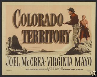 Colorado Territory Joel McCrea Vintage Movie Poster