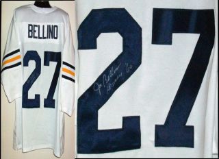 Joe Bellino Signed Autographed Navy Jersey Heisman 1960 AAA Cert