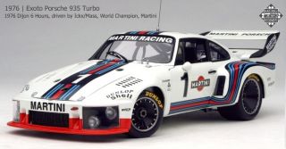 Exoto 1/18 Porsche 935 Turbo #1 World Champion, Martini 1976 Dijon