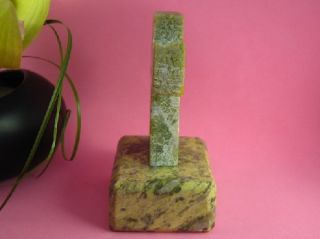 Vintage Imported Connemara Marble Standing Cross Carved