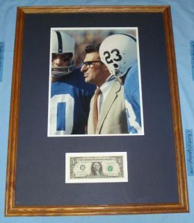 Joe Paterno Vintage Signed Bill Penn State Framed JSA