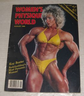 August 1985 Womens Physique World Bodybuilding Magazine Kay Baxter