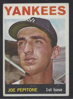 1964 Topps Joe Pepitone VG New York Yankees 360 Light Crease