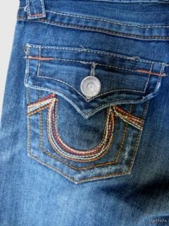 True Religion Brand Joey Twisted Flare Jeans Juniors Size 29 Altered