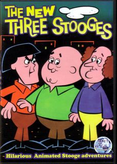   Three Stooges animated live DVD East West Moe Larry Curly Joe DeRita