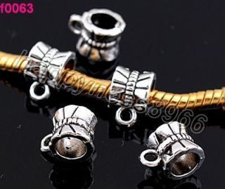 15p Tibetan Silver Dot Connectors For Pendants Fit Charm bracelets