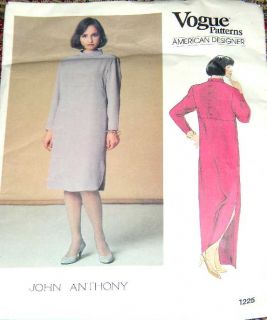  Pattern Ladies Dress John Anthony Sz 12 Uncut Factory Folded