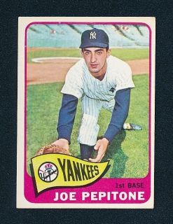 1965 Topps Baseball 245 Joe Pepitone EX EXMT Set Break