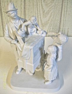 JOHN ROGERS SCHOOL DAYS PORCELAIN BISQUE FIGURINE ROGERS GROUP BY REED