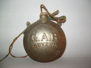  Civil War G A R Encampment Souvenir Mini Canteen John Logan
