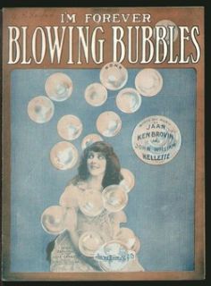 Forever Blowing Bubbles 1919 June Caprice Pretty Girl Vintage
