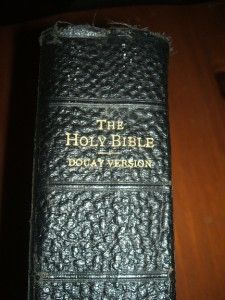  CATHOLIC BIBLE 1912 DOUAY Cardinal John Farley Gold gilt leather