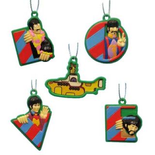 The Beatles Yellow Submarine Mini Christmas Ornament Box Set of 5