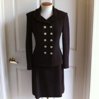 St John Brown Double Breasted Skirt Suit 2
