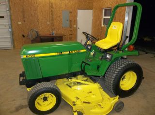 John Deere 855 Tractor with Mower